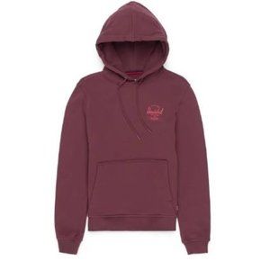 NWT! Herschel Supply Co Men's Pullover Hoodie- Plum/Mineral Red/Medium